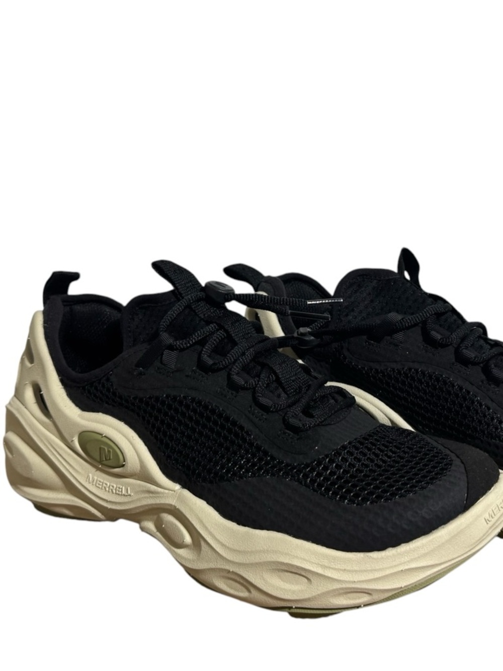 Merrell Black and Cream Hydro Next Gen
Lightweight Trail Sneakers Men’s size 9
